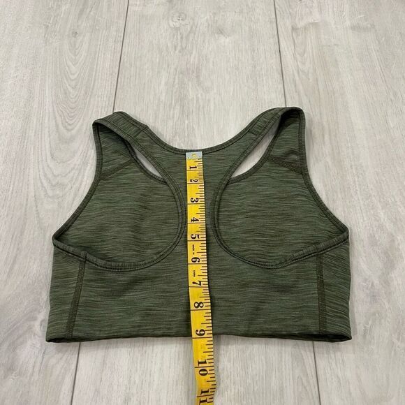 Peloton Nike Spirit Swoosh Sports Bra Olive (Green) Sz M - Picture 3 of 6